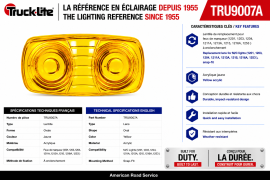 TRUCK LITE REPLACEMENT LENS AMBER
