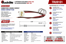 TRUCK LITE DOUBLE SOCKET LIGHT PIGTAIL