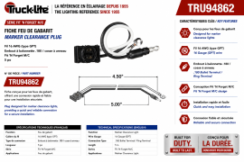 TRUCK LITE PIGTAIL FOR LED W/.180 BULL