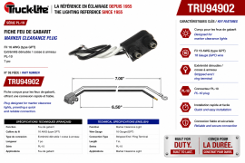 TRUCK LITE PLUG 2 PRONG