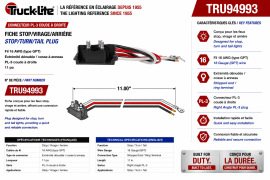 TRUCK LITE PIGTAIL 3-PIN SEALED