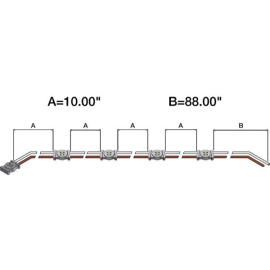 TRUCK LITE 5 LIGHT HARNESS LED W/10" CENTER	