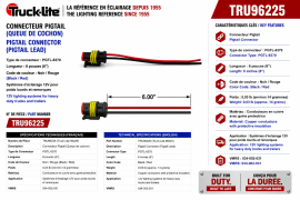 TRUCK LITE PIGTAIL PGTL-6370 CONN BLK/RED 6