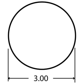 TRUCK LITE REFLECTOR 3" ROUND RED