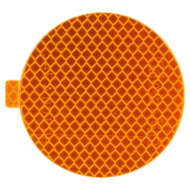 TRUCK LITE REFLECTOR 3" ROUND AMBER