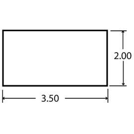 TRUCK LITE REFLECTOR 2 X 3 RED