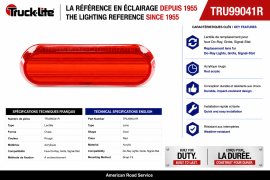 TRUCK LITE LENS RED