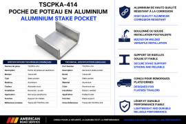 TRANSCRAFT STAKE POCKET ALUM