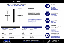 TRANSCRAFT RUB RAIL 53'