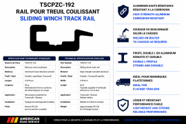 TRANSCRAFT WINCH TRACK 3-5/64" ALUM (50')