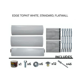 TRANSTEX EDGE TOPKIT WHITE STD FLATWALL