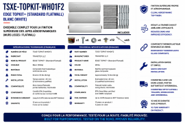 TRANSTEX EDGE TOPKIT WHITE STD FLATWALL