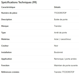 TRANSTECH DOOR STOPPER
