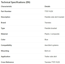 SUPPORT DE JUPE A&Eacute;RODINAMIQUE