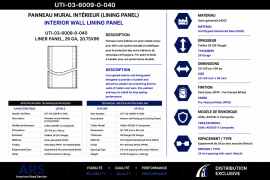 UTILITY 4000DX INTERIOR WALL PANEL 21" X 3/4