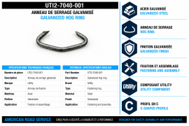 UTILITY HOG RING GALVANIZED
