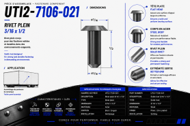 UTILITY SOLID RIVET 3/16 X 1/2