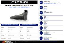 UTILITY BEARING -REAR DOOR LOCK R/H