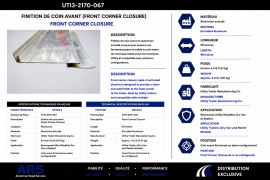 UTILITY ALUMINUM FRONT CORNER CLOSURE 98"