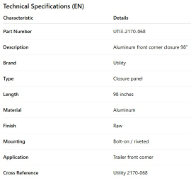 MOULURE DE CORNI&Egrave;RE DE FINITION