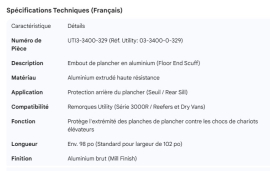 UTILITY FLOORING ALUM END SCUFF