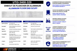 UTILITY FLOORING ALUM END SCUFF