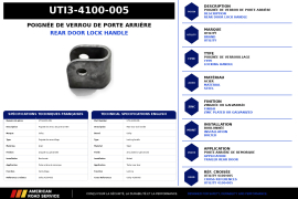 UTILITY HINGE LOCK HANDLE REAR DOOR