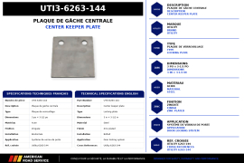 UTILITY PLATE STRIKER CTR LOCK 3 X 3-1/2"