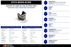 UTILITY DOOR ROD CAM KEEPER S/S