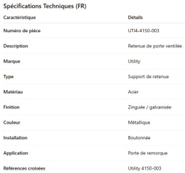 ARR&Ecirc;T DE PORTE