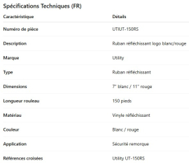 BANDE R&Eacute;FL&Eacute;CHISSANTE