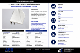 VANGUARD REEFER UNIT FRAME COVER PVC