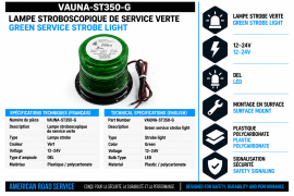 SERVICE STROBE LAMP GREEN