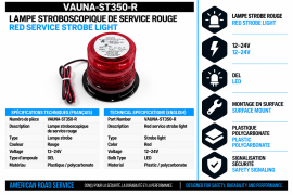 SERVICE STROBE LAMP RED