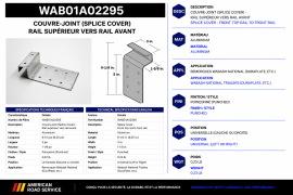 WABASH SPLICE COVER TOP RAIL TO NOSE RAIL