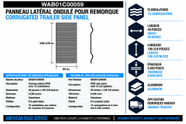 WABASH SIDE PANEL PPW 15 CORRUGATION