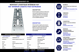WABASH INNER LOGISTIC SIDE POST 100''