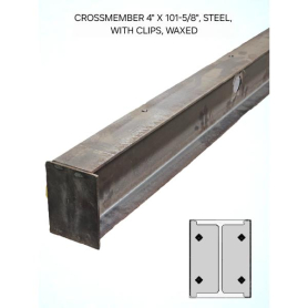 WABASH CROSSMEMBER STEEL 4" X 101-5/8" WITH CLIPS