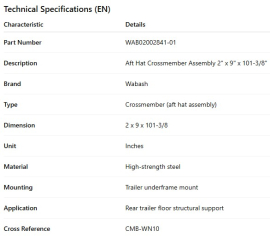 TRAVERSE DE PLANCHER