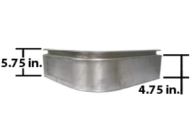 WABASH NOSE RAIL REPLACEMENT CORNER FOR 04A01826 NO LIGHT