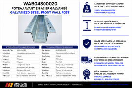 WABASH NOSE POST STEEL GALV