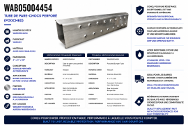 WABASH BUMPER TUBE POOCHED 4" X 4" X 95" SS