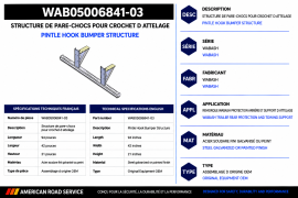WABASH PINTLE HOOK BUMPER STRUCTURE