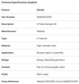 RENFORT DE PARE-CHOCS