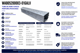 WABASH BUMPER TUBE POOCHED 4"X 4" X 95" GALVANISED
