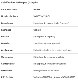 PROTECTEUR DE LUMI&Egrave;RE