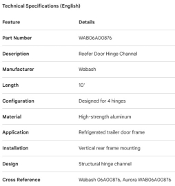 SUPPORT DE PENTURE WABASH