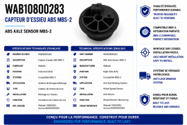 WABASH MBS-2 ABS AXLE SENSOR R/S