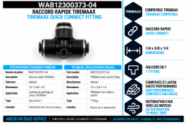 WABASH FITTING QUICK CONNECT TIREMAAX 1/4 X 3/8 X 1/4