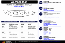 WABASH LANDING GEAR WING PLATE RH